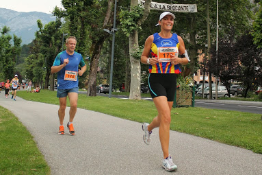 Céline lors du 10 km de Thônes