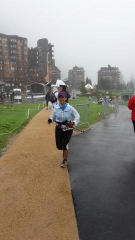 Arrivée à Avoriaz pour Karima