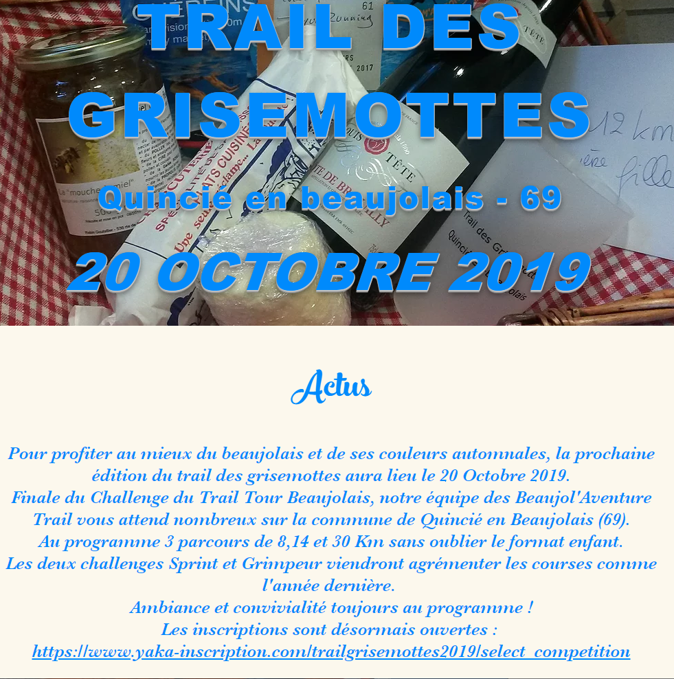TRAIL DES GRISEMOTTES