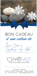 bon cadeau cryofast