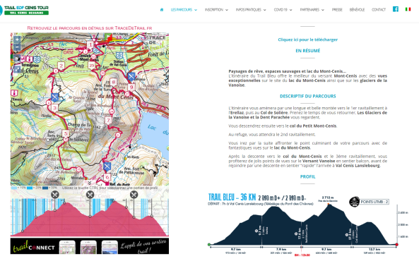 parcours trail bleu
